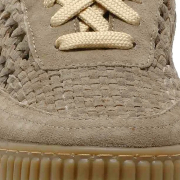 NEW Free People Wimberly Woven Sneaker Size 9.5 Moon Rock Suede - Picture 7 of 9